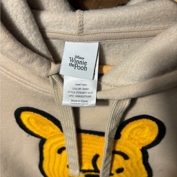 Disney Winnie the Pooh Vintage Style Pullover beige hoodie - L - Picture 2 of 3